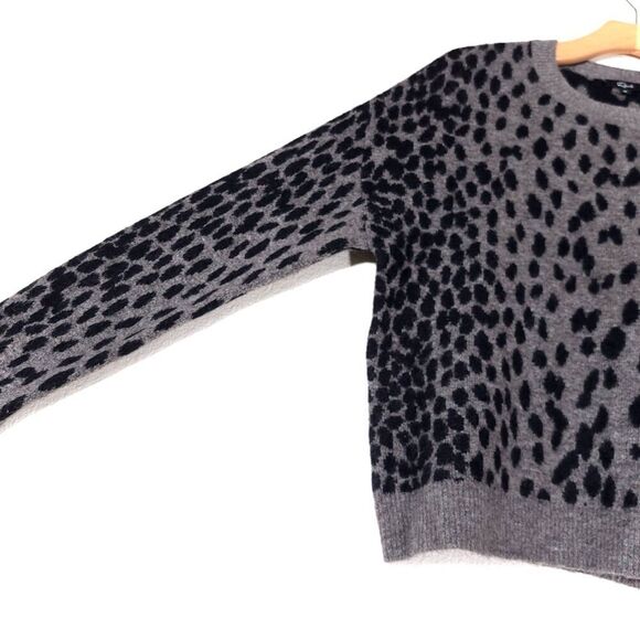 RAILS Chance Cashmere Wool Crew Neck Pullover Sweater Dalmatian Spot Minimal xs - Picture 5 of 11